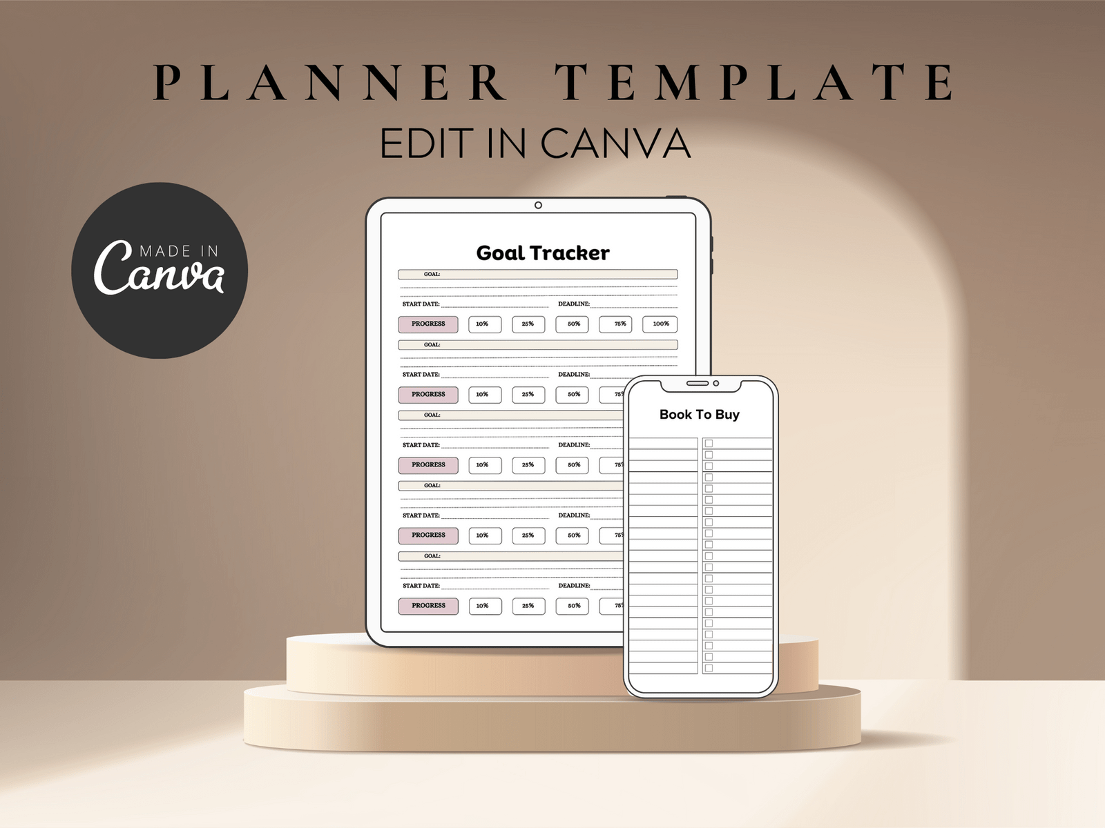 2025 Planner Canva Template – Digital Profit Shop